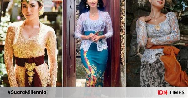 9 Gaya Anggun Figur Publik Berbalut Kebaya Bali, Menawan