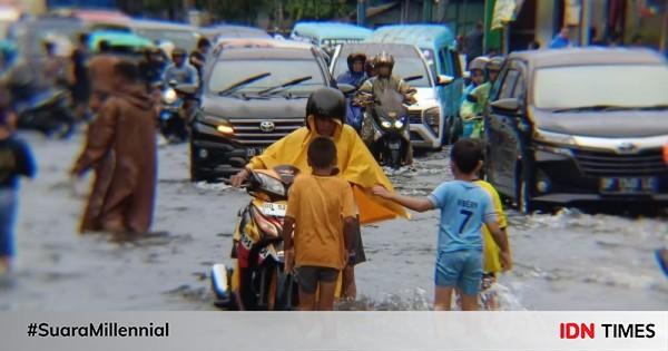 [foto] Situasi Makassar Dikepung Banjir