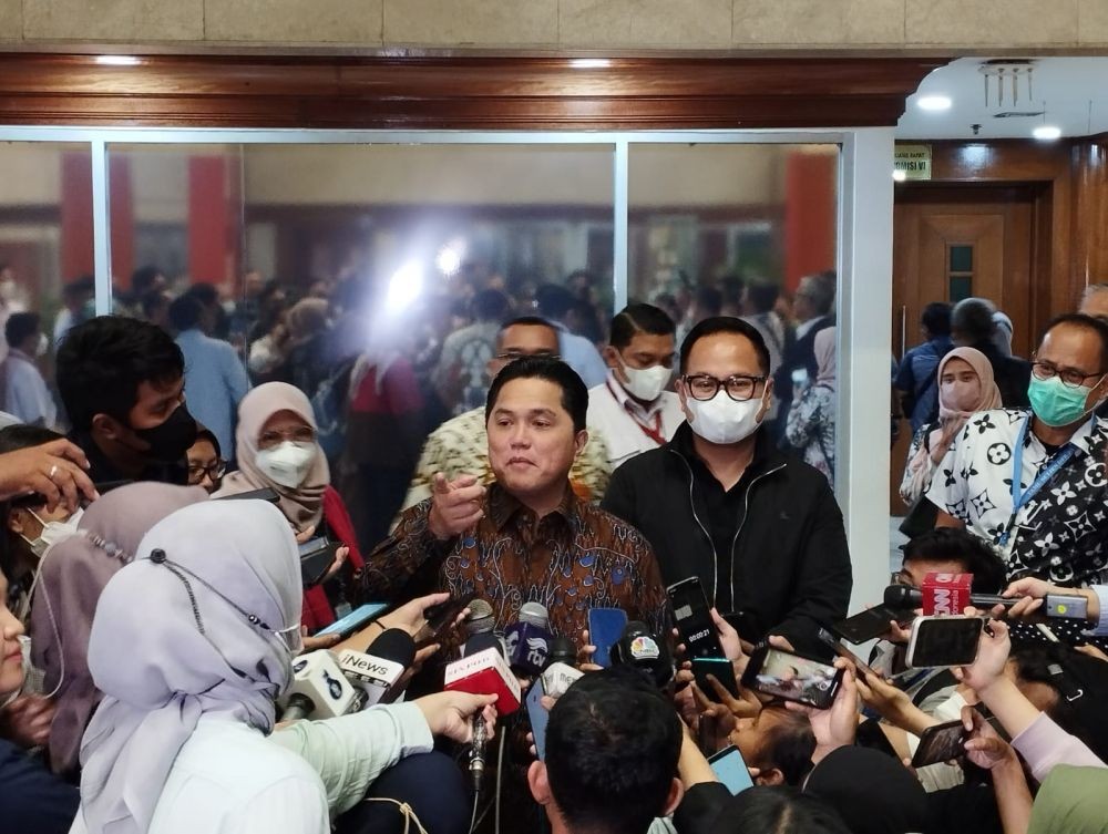 Elektabilitas Erick Thohir Ungguli Khofifah Hingga Cak Imin