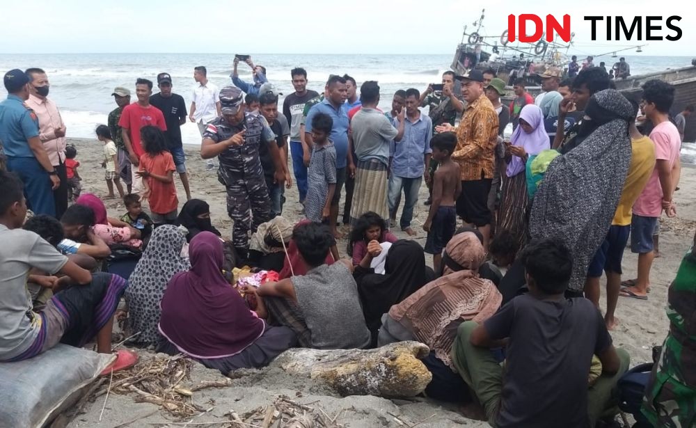Puluhan Pengungsi Rohingya Kembali Terdampar di Aceh Besar