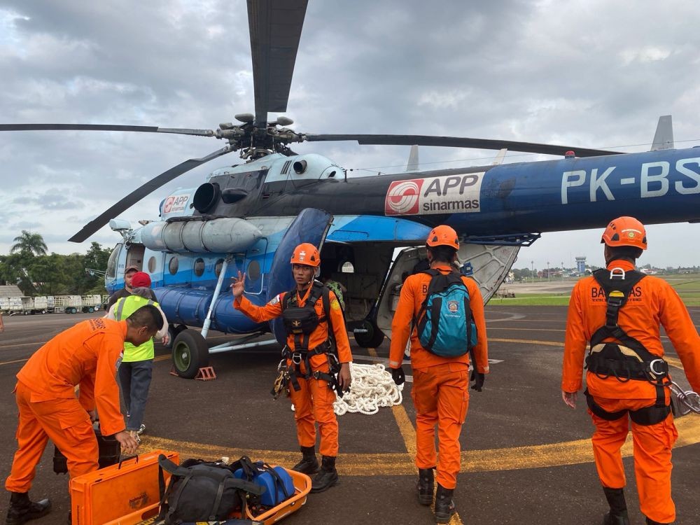 Tim SAR Sudah Mendarat di Lokasi Jatuhnya Helikopter Kapolda Jambi