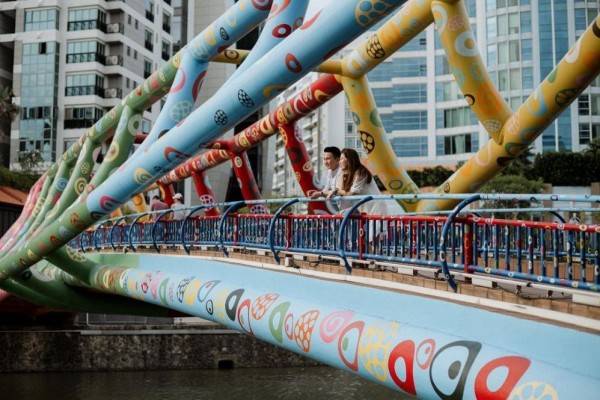 Jembatan Cantik Di Singapore River, Asyik Buat Refreshing