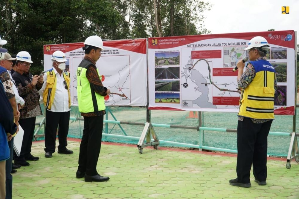 Potret Pembangunan Tol Ke Kawasan Inti IKN Yang Rampung 2024