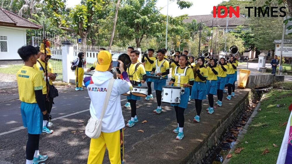 Protes Kecurangan, Mataram Akhirnya Raih Emas Cabor Drumband  