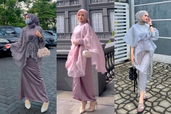 Style Hijab Kondangan Yazfa Rachman Gaun Sampai One Set