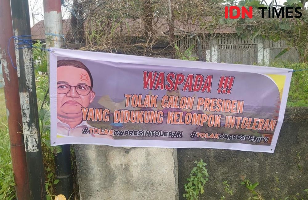 Spanduk Sarkasme Tolak Safari Anies Baswedan di Lampung Bertebaran