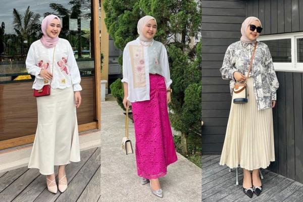 9 OOTD Pakai Rok Span hingga Plisket ala Meilan Indrajati