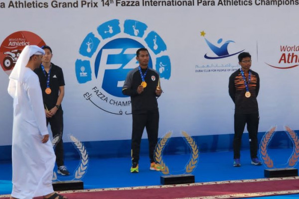 2 Atlet NPC Sumut Raih Emas Kejuaraan Dunia Atletik di Dubai