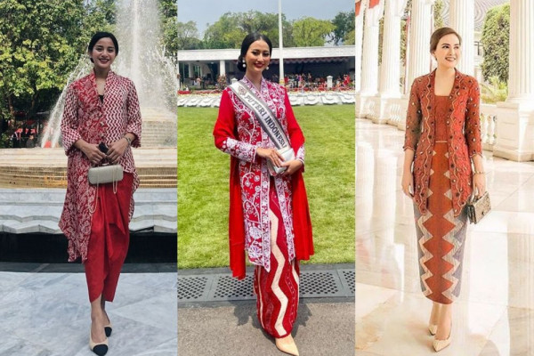 9 Kebaya untuk Upacara Nasional, Menyala di Tengah Lapangan