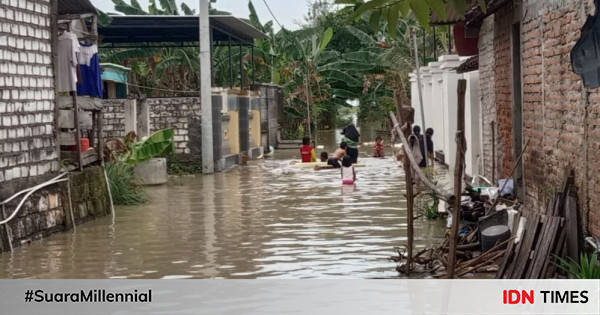 Bengawan Solo Siaga, Ratusan Rumah Di Lamongan Kebanjiran