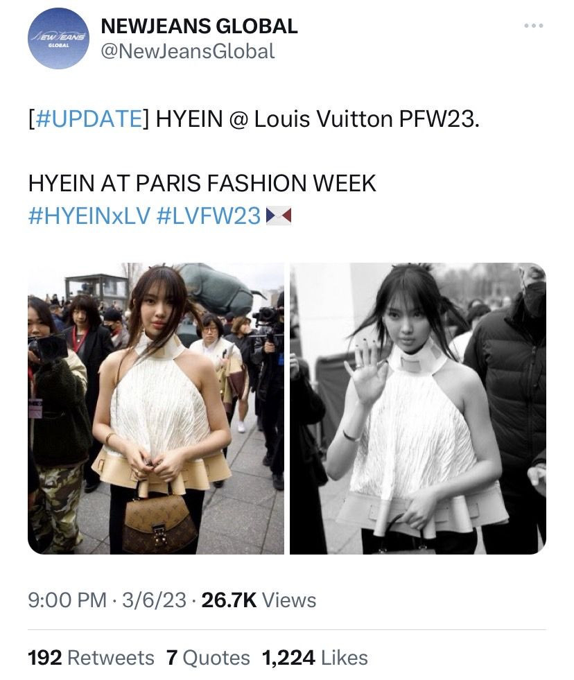 Louis Vuitton tutup Paris Fashion Week dengan slogan
