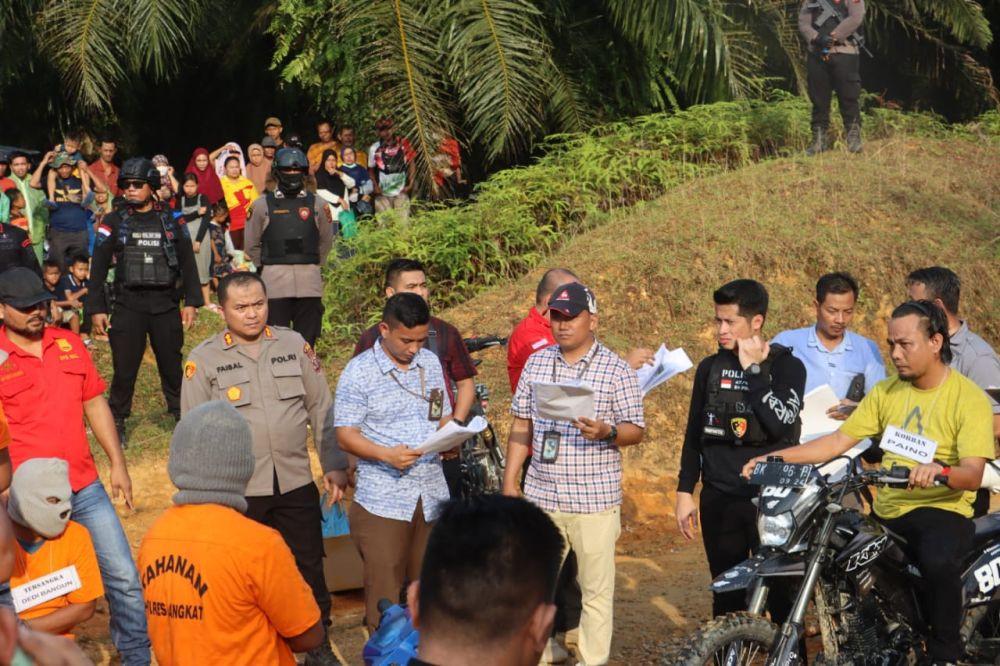 Rekontruksi Pembunuhan Eks DPRD Langkat, Ada 91 Adegan di 7 Lokasi