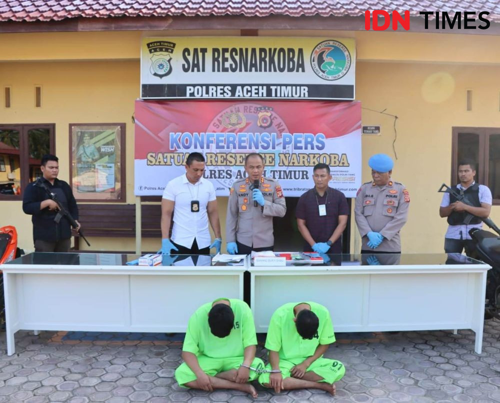 Dua Pemuda di Aceh Transaksi Sabu di Perkarangan Masjid