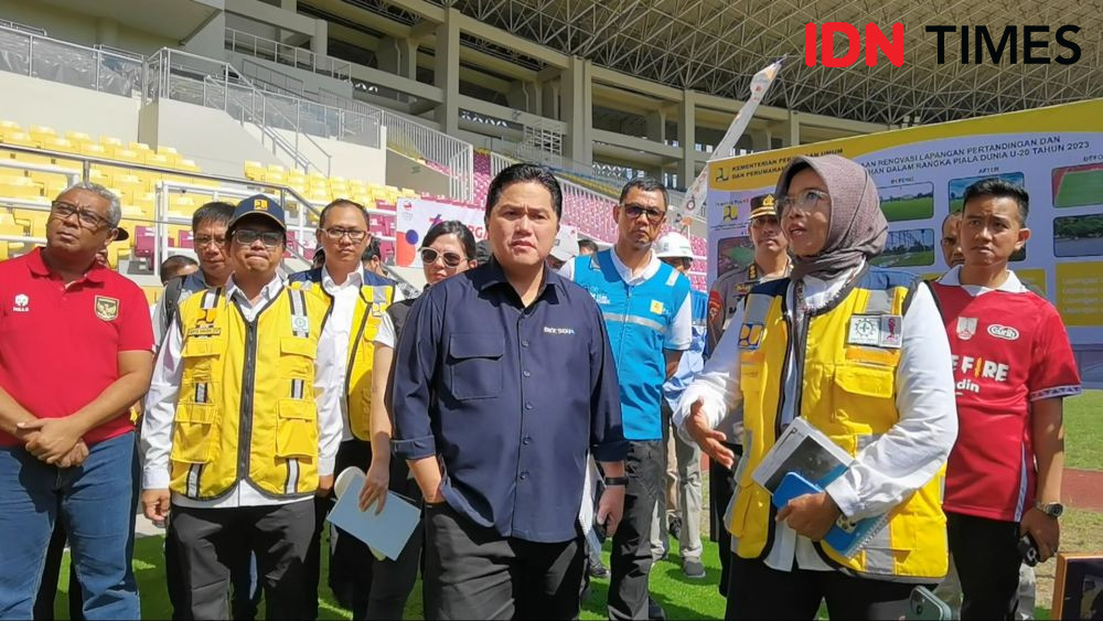 Hasil Pengecekan Ketum PSSI di Stadion Manahan Solo untuk Piala Dunia