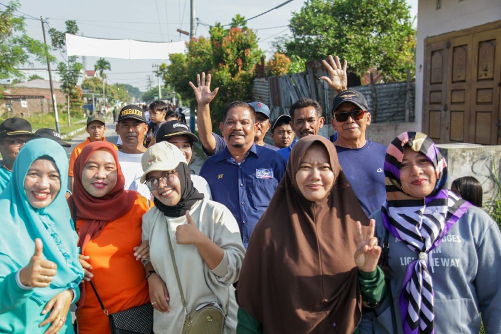 Pendukung Anies Baswedan Jalan Pagi Bersama di Deli Serdang