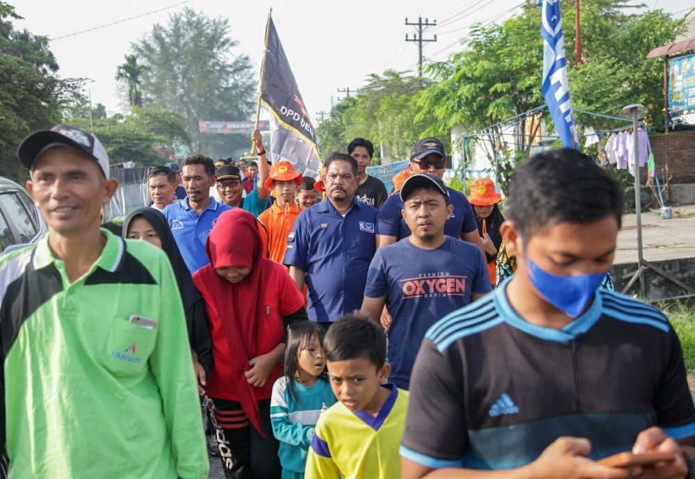 Pendukung Anies Baswedan Jalan Pagi Bersama di Deli Serdang