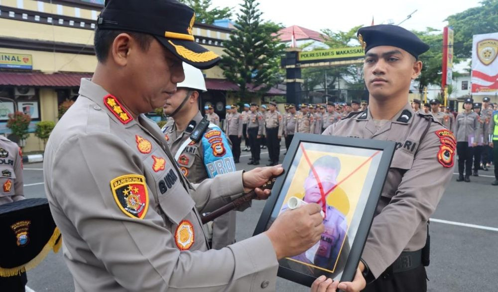 Brigpol Baso Amir Terlibat Narkoba Dipecat Polrestabes Makassar