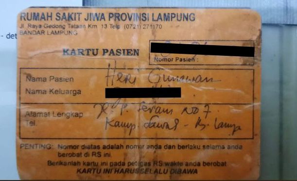 Perampok Bank Arta Makmur Diduga Pemegang Kartu Kuning RSJ Lampung
