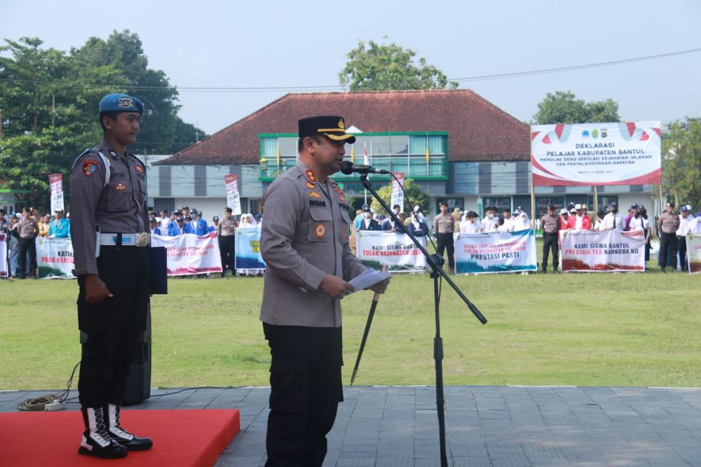 Pelajar Bantul Deklarasi Diri Anti Geng dan Kejahatan Jalanan