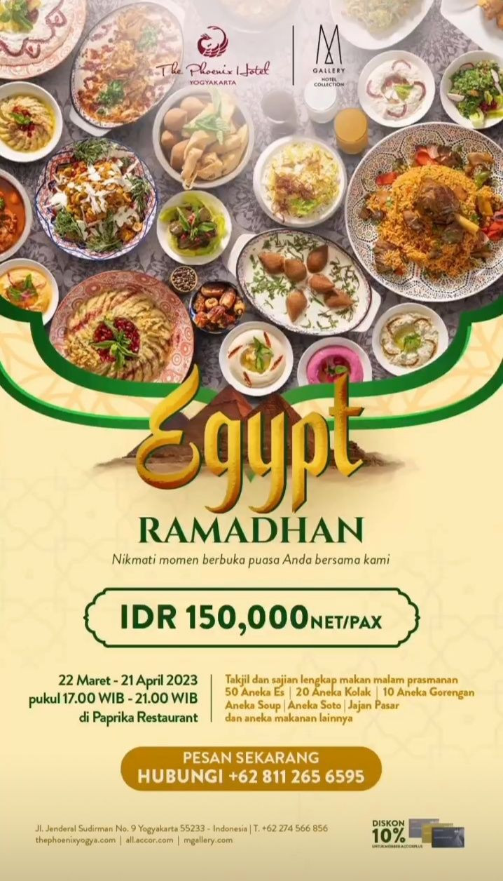 10 Promo Buka Puasa di Hotel Jogja, Harga Mulai Rp69 Ribu