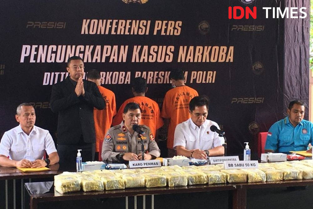 Polri Bongkar Peredaran Sabu 50 Kg Jaringan Malaysia-Aceh