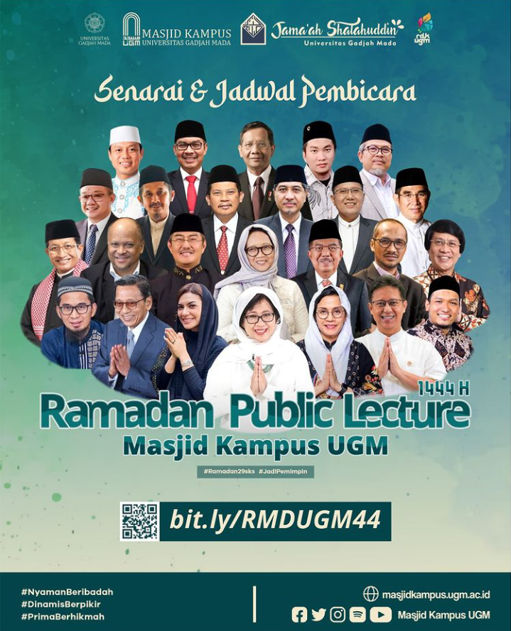 Daftar Pembicara Ramadan 1444 H di Masjid Kampus UGM
