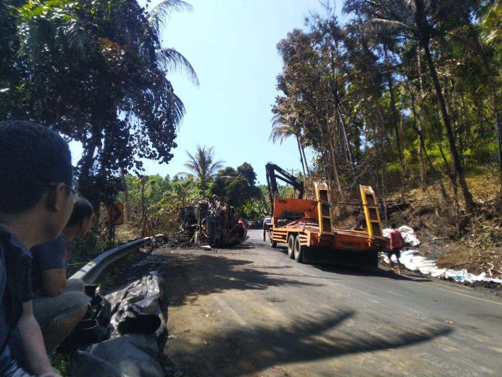 Sopir Truk Pertamina Ditetapkan sebagai Tersangka Kecelakaan di Sulut