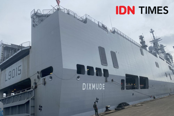 Dua Kapal Angkatan Laut Prancis Sandar di Jakarta 