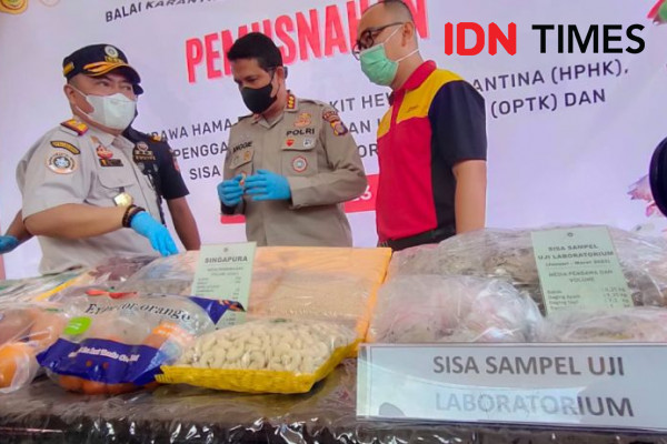 Penemuan Daging Babi Ilegal di Balikpapan Dimusnahkan