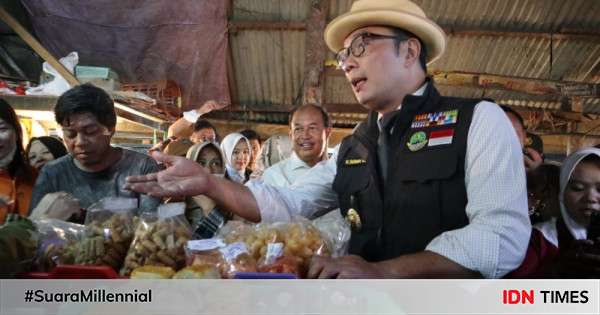 Sidak Pasar Kiaracondong Ridwan Kamil Keluhkan Kondisi Pasar