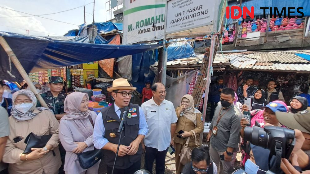Sidak ke Pasar Kiaracondong, Ridwan Kamil Keluhkan Kondisi Pasar