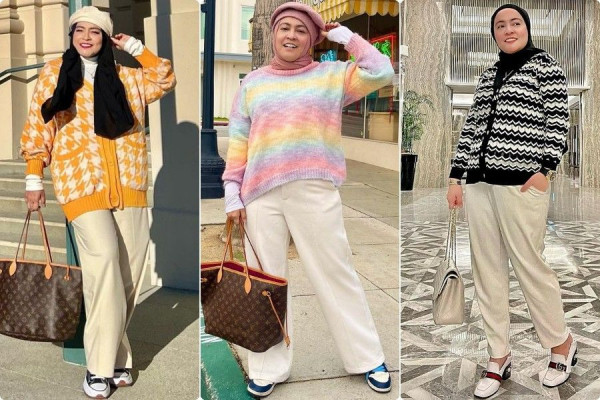 9 Padu Padan Knitwear ala Astrid Kuya, Modisnya bak Anak Muda
