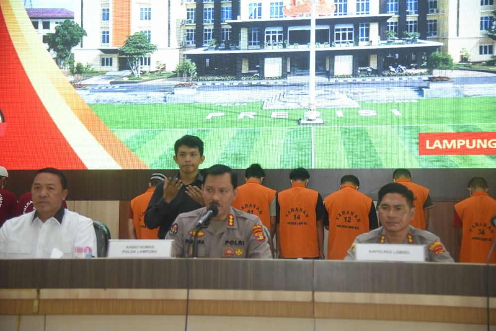 Polda Lampung Ungkap Kasus Sabu 102 Kg dan Tangkap 22 Pelaku 