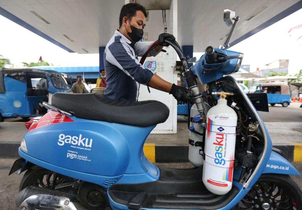 PGN Uji Coba Efisiensi dan Realibilitas Motor CNG Tempuh 38,7 Km/Liter