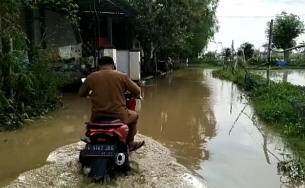 Empat Hari Diguyur Hujan, Puluhan Desa di Lamongan Kebanjiran