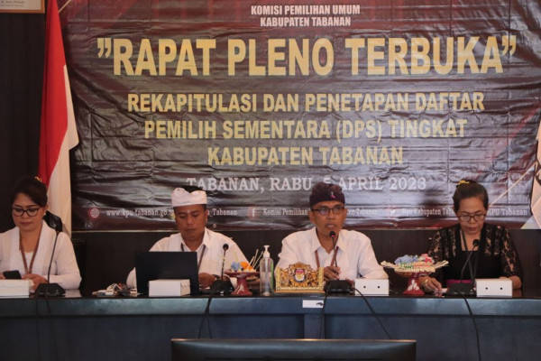 DPS Pemilu 2024 Di Tabanan Didominasi Perempuan