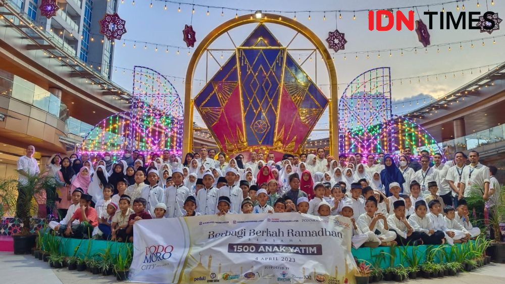 Podomoro Medan Datangkan Kak Andi dan Alang untuk Hibur 100 Anak Yatim