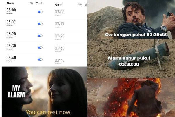 12 Meme Kocak Alarm Sahur Ini Bikin Ketawa Sampe Imsak