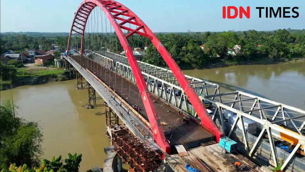 Jembatan Sei Wampu Lambat Pengerjaannya karena Material Sering Dicuri 