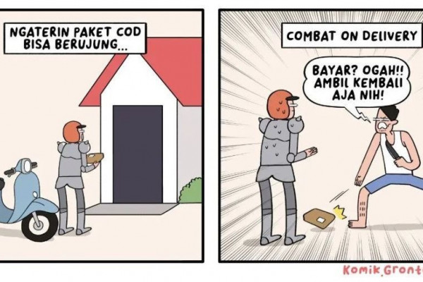 10 Ilustrasi Ngakak Kelakuan Anak Muda Zaman Now, Bikin Tepok Jidat