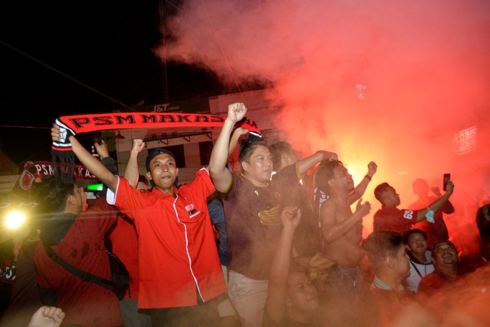 Konvoi Juara PSM Berlanjut di Makassar, Ini Rutenya
