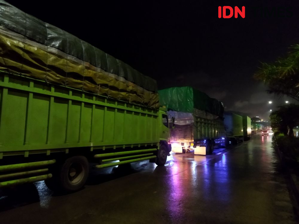 Truk Logistik di Pelabuhan Ciwandan Korban Bajing Loncat