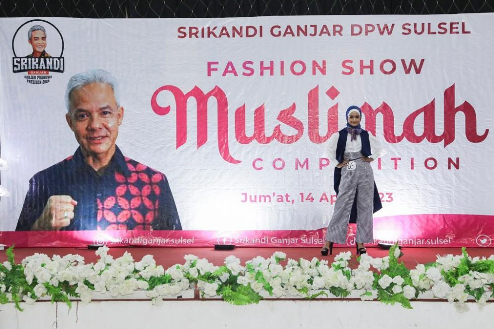 Srikandi Ganjar Sulsel Gali Bakat lewat Fashion Show Busana Muslim