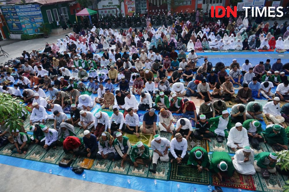 Potret Pelaksanaan Salat Idul Fitri Muhammadiyah di Medan 