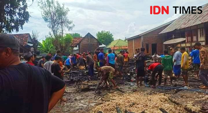 Enam Unit Rumah di Bima Terbakar, Kerugian Ditaksir Ratusan Juta