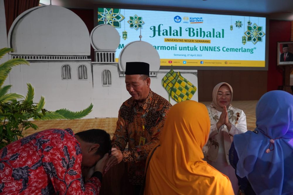 Saat Halal Bihalal, Rektor Unnes Ingatkan Saling Awasi dan Menjaga