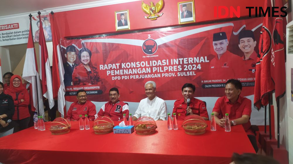 Konsolidasi PDIP Sulsel, Ganjar Pranowo: Kita Harus Menang Hattrick