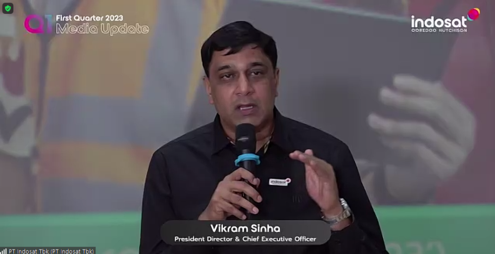 Bawa Indosat Bertumbuh, Vikram Sinha Sabet CEO of The Year 2023