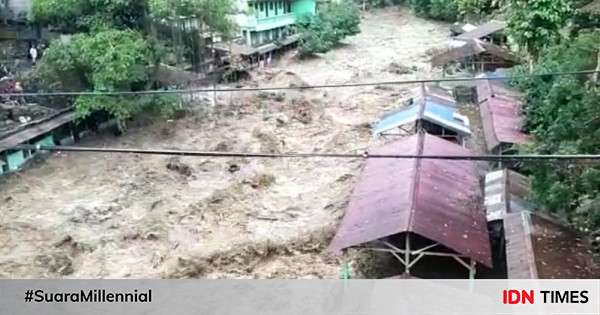 Detik-detik Banjir Bandang Terjang Sembahe, Wisatawan Panik