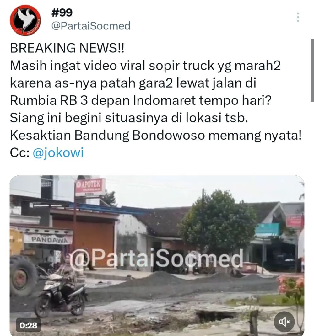 Simsalabim! Jelang Jokowi ke Lampung, Lubang Jalan Rumbia Hilang